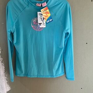 Turquoise Long Sleeve Rash Guard